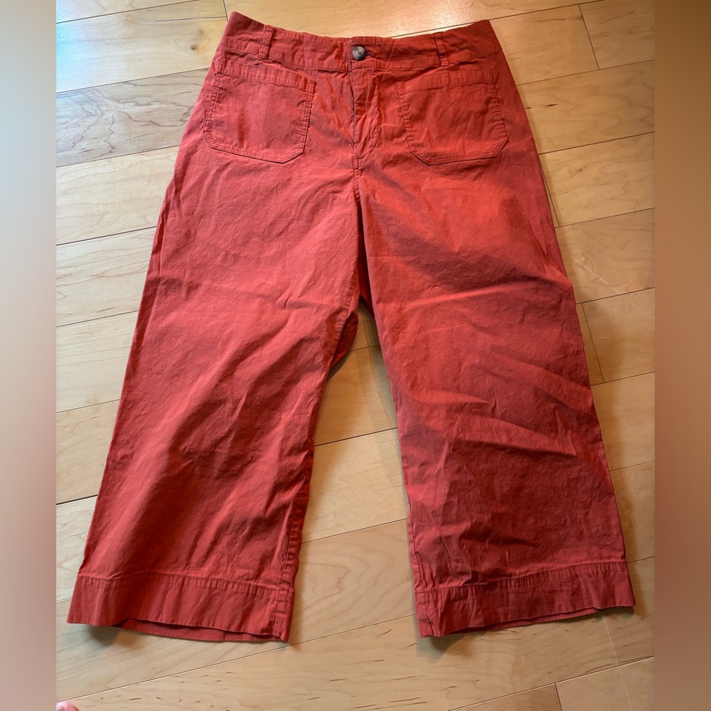 Anthropologie Maeve wide leg crop Colette pants 18W